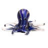 Widdop Objets D'art Glass Deep Blue Octopus Figurine