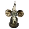 Widdop Objets D'art Glass Trumpet Elephant Figurine