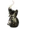 Widdop Objets D'art Glass Trumpet Elephant Figurine