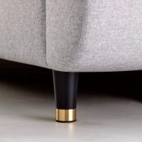 Rounded Leg - Black/Brass