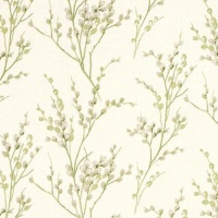 Pussy Willow Off-White Hedgerow