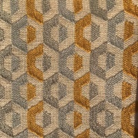 1173 Ochre Geo Hexagon Jacquard