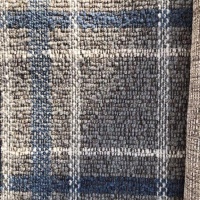 2752 Slate Perriwinkle Plaid Boucle