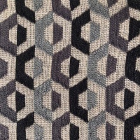 1177 Grey Geo Hexagon Jacquard