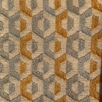 1173 Ochre Geo Hexagon Jacquard